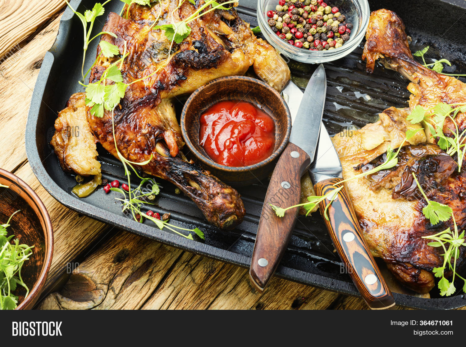 Grilled Chicken Pan Image & Photo (Free Trial) Bigstock