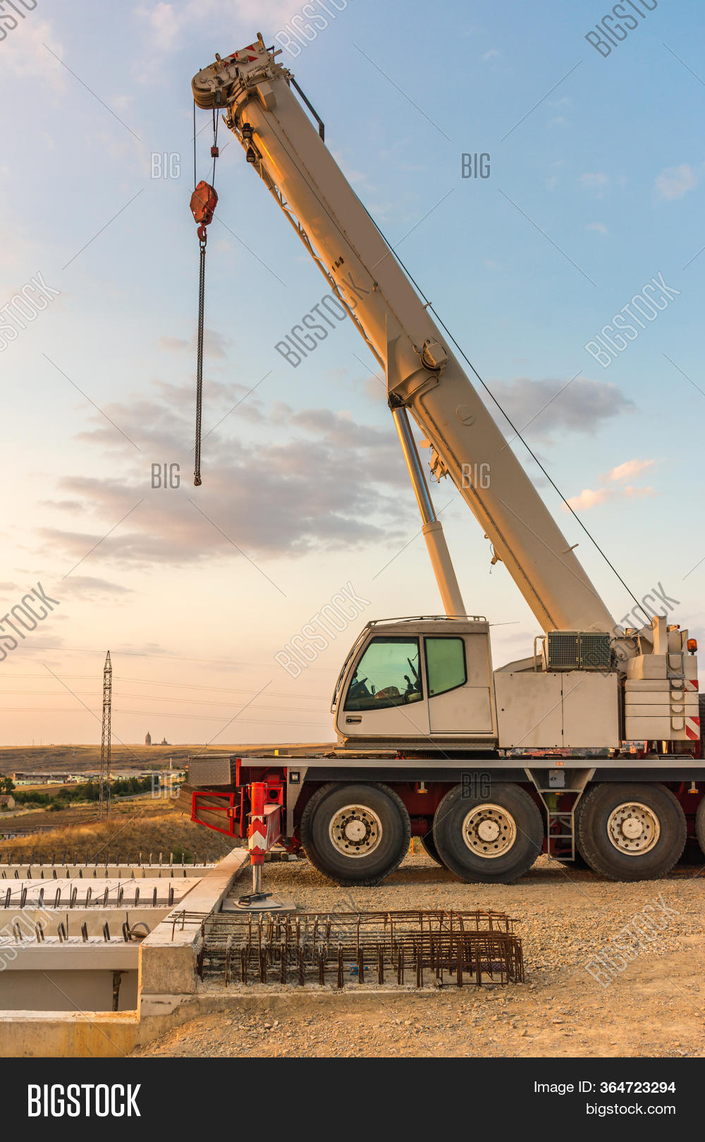 Crane Trucks Image & Photo (Free Trial) Bigstock