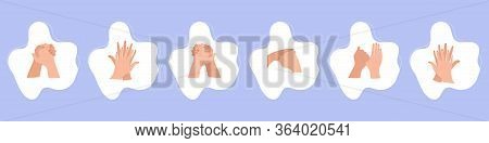 Personal Hygiene Wash Hands Alcohol Sanitizer Gel. Infographic How To Use Sanitizer To Make Base Hyg
