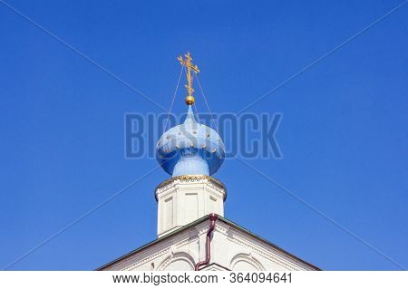 Religious Architecture. Dome Of Transfiguration Cathedral ( Spaso-preobrazhenskiy Sobor )  In Ryazan