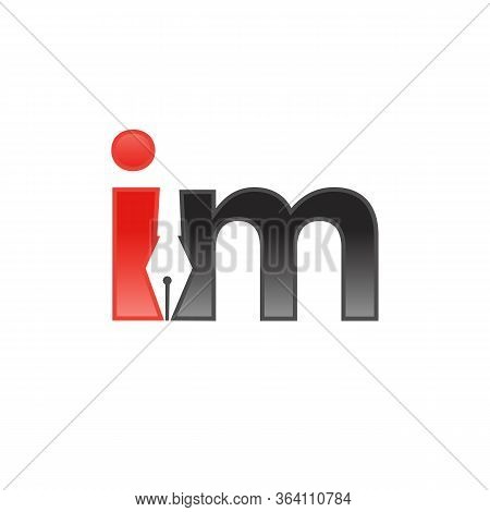 Im Logo Initial Letter Design Template Illustration