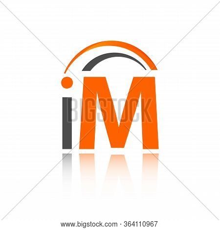 Im Logo Initial Letter Design Template Illustration