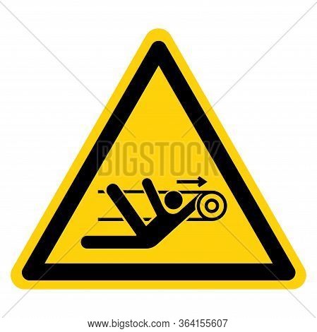 Warning Nip Hazard Symbol Sign ,vector Illustration, Isolate On White Background Label. Eps10
