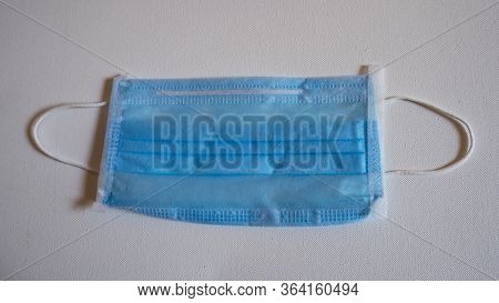Surgical Face Mask For Protection For Flu Noval Covid-19 Background Canvas Texture