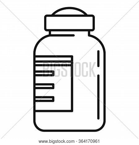 Insulin Bottle Icon. Outline Insulin Bottle Vector Icon For Web Design Isolated On White Background
