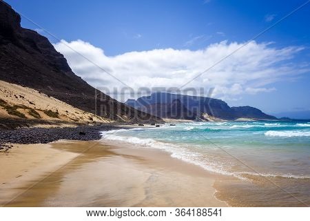 Baia Das Gatas Beach On Sao Vicente Island, Cape Verde, Africa