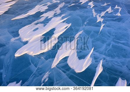 Frozen Lake With Boreal Forest (taiga) And Tundra In Background At Wapusk National Park, Canada, Dur
