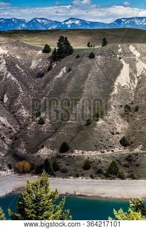 Flathead River Leading To Kerr Dam. Polson, Montana, United States