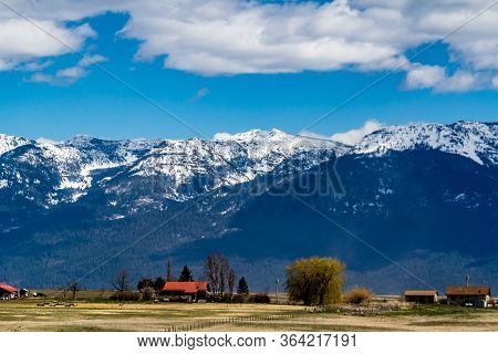 In A Farmers Field. Polson, Montana, United States