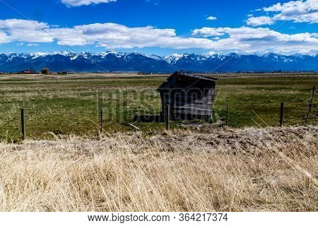 In A Farmers Field. Polson, Montana, United States