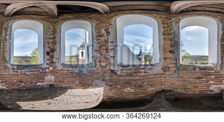 Full Seamless Spherical Hdri Panorama 360 Degrees Angle View Inside The Bell Tower Of Old Orthodox D