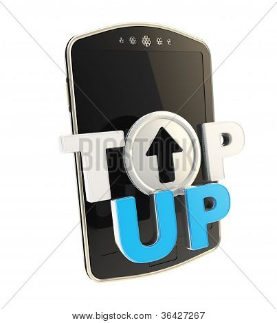 Täydentämistä Emblem kuvake yli Smart matkapuhelin käsite