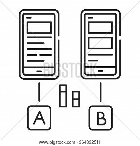 Testing Black Line Icon. Investigation Conducted To Provide Stakeholders With Information About The 
