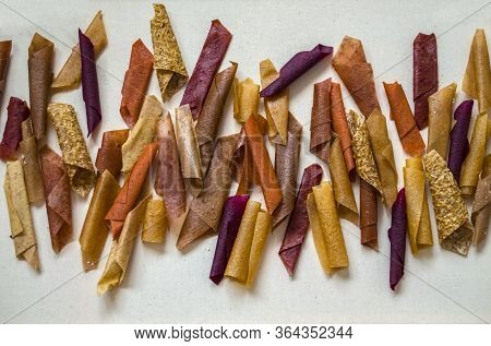 Sweet Pure Fruit Pastille. Natural Sweets From Dried Berries And Fruits. Useful Sweetness Is Pastill