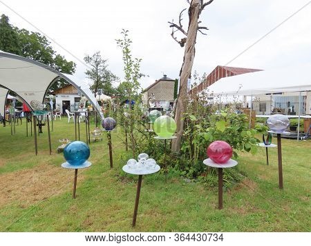 Asselborn, Luxembourg - August 15, 2019. International Glass Art Festival By Emeringer Atelier. Fine