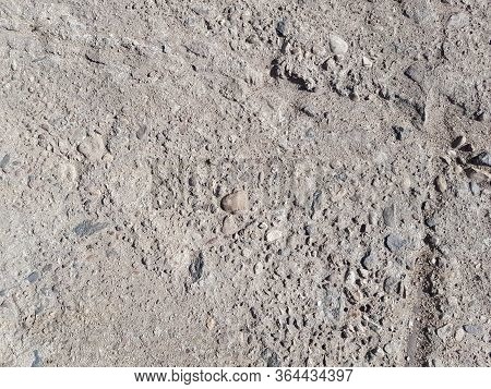 Grey Old Concrete On A Site On The Street