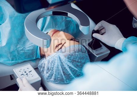 The Operation On The Eye. Cataract Surgery.