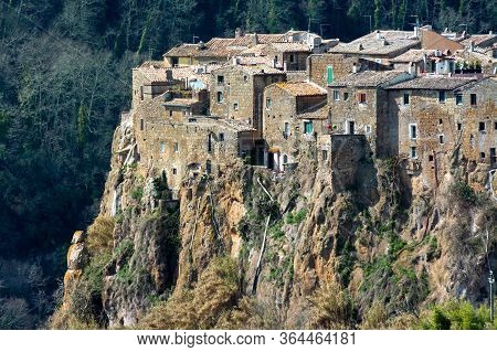 Calcata, Medieval Italian Village In Viterbo Province, Lazio ,italy