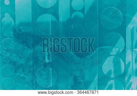 Abstract Turquoise, Celadon And Aquamarine Colors Background For Design.