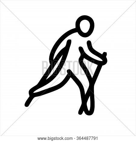 Man Walk Icon . Walking Man Vector Icon. People Walk Sign Illustration. Pedestrian Vector Sign Symbo