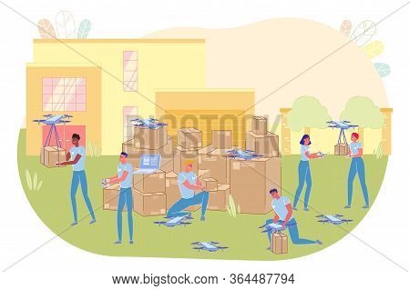 Party In Apartment Disturbs Neighbors, Slide. Two Apartments Separated By Wall. In One Party Guests 