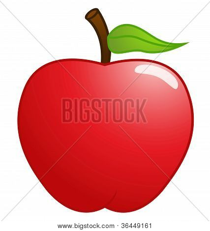 red apple