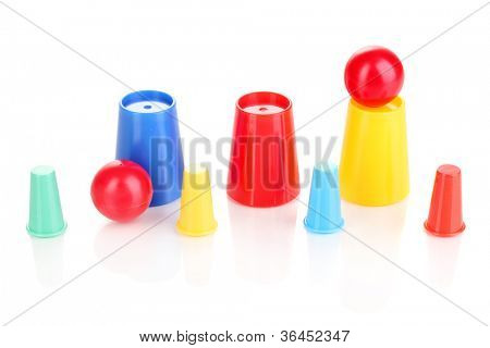 Tryllekunstner sæt isolerede hvid