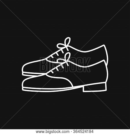 Oxfords Icon. Oxford Shoes Flat Vector Symbol, Sign, Illustration.