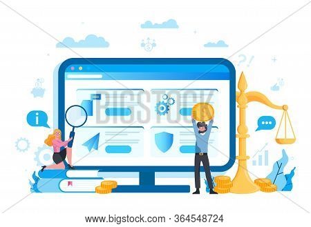 Tax Consultant Service Platform On Differernt Device Concept.