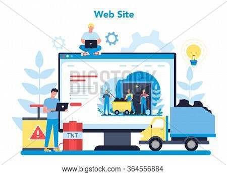 Coal Or Minerals Mining Online Service Or Platform.