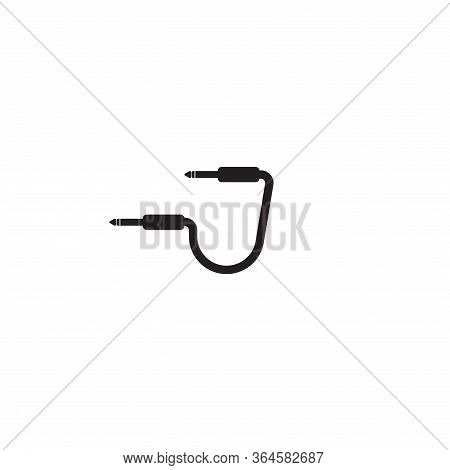 Cable Jack Logo Concept. Letter J Alphabet Vector Illustration. Audio Wave Logo Design Template. Iso