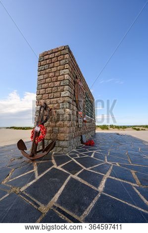 Dunkirk, France - August 13, 2019: Tall Shot Of The Operation Dynamo Memorial To Allied Forces In Du