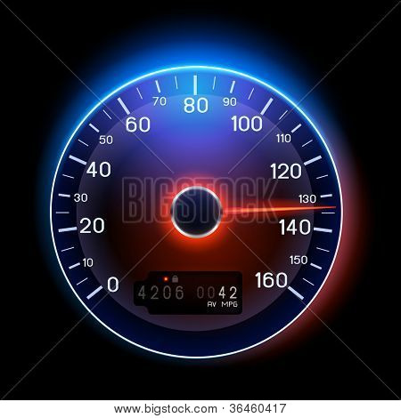 Een vector snelheidsmeter afbeelding ontwerp.