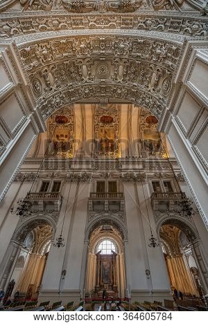 Feb 4, 2020 - Salzburg, Austria: Ultrawide Upward View Of Marble