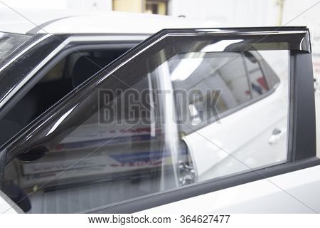 Deflectors For Side Windows Of The Car.car Accessory. Additional Equipment.