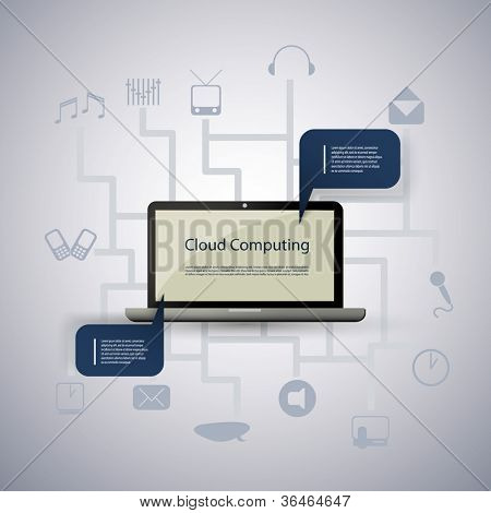 Cloud computing concept