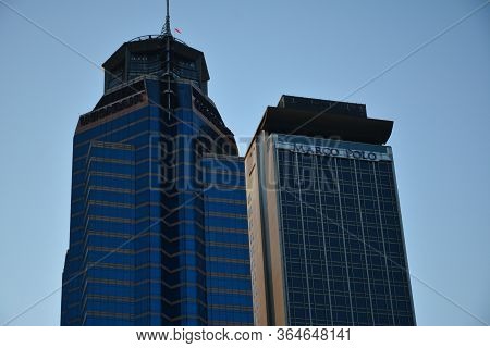 Pasig, Ph - March 9 - unionbank And Marco Polo Hotel Building Facades On March 9, 2019 In Pasig, Phi