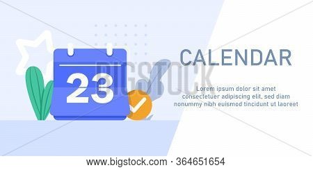 Calendar, Time Management Concept, Planning, Efficient Use Of Worktime For Implementation Of The Bus