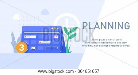 Time Management Concept,planning,efficient Use Of Worktime For Implementation Of The Business Plan,f