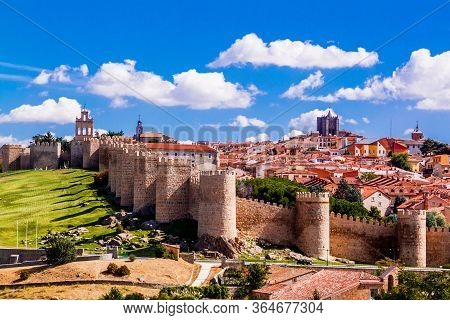 Old Town Of Avila, Spain - A Unesco World Heritage Site