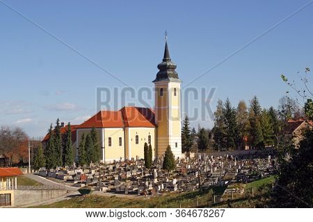 MARIJA GORICA, CROATIA - OCTOBER 02, 2012: Church of the Visitation of the Virgin Mary in Marija Gorica, Croatia