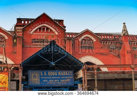 Kolkata, West Bengal, India - 29th December 2019 : Sir Stuart Hogg Market Or Hogg Market Or Hogg Sha