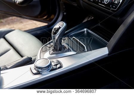 Bordeaux , Aquitaine / France - 03 30 2020 : Bmw M3 Automatic Gear Transmission Shift Stick