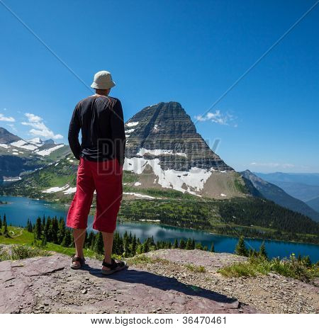 Versteckten See im Glacier National Park, Montana