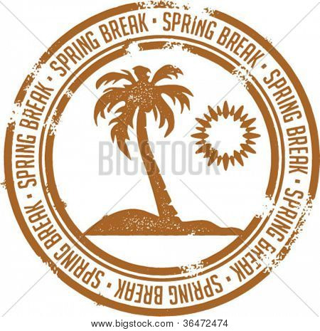 Timbre de vacances Spring Break