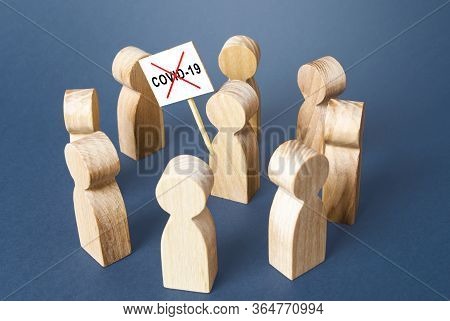 The Person Opposes Quarantine Measures And Demands To Remove Restrictions, Return To Normal Life. Co