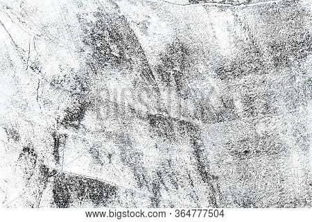 Black And White Sketch Of A Cut Tree After Sawing. Abstract Background.