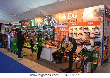 Pasay, Ph - Oct 27 - Aeg Powertools Booth At Philippine International Motor Show On October 27, 2018