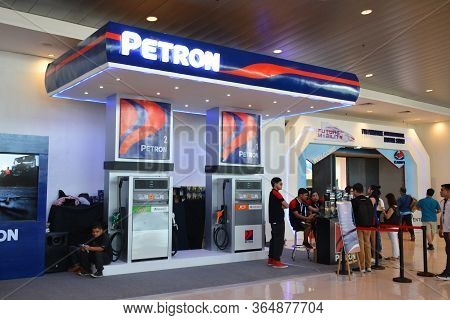 Pasay, Ph - Oct 27 - Petron Fuel Booth At Philippine International Motor Show On October 27, 2018 In