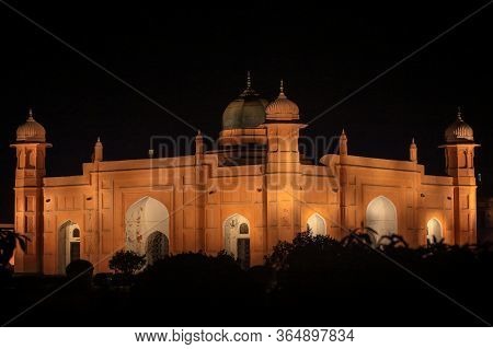 Lalbagh Fort Night View During Light & Sound Show.